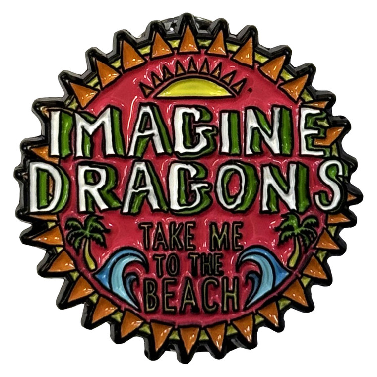 Imagine Dragons Pin Badge: Take Me To The Beach