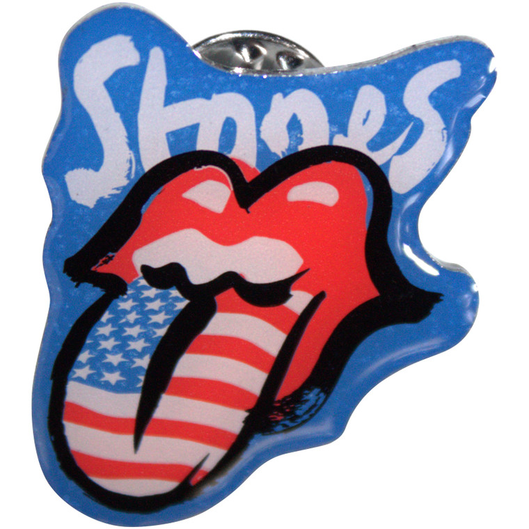 The Rolling Stones Pin Badge: No Filter USA Flag