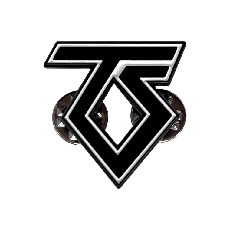 Twisted Sister Pin Badge: Black Logo