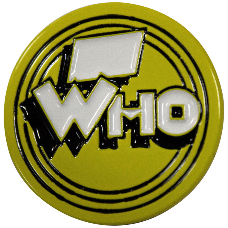 The Who Pin Badge: Yellow Circle