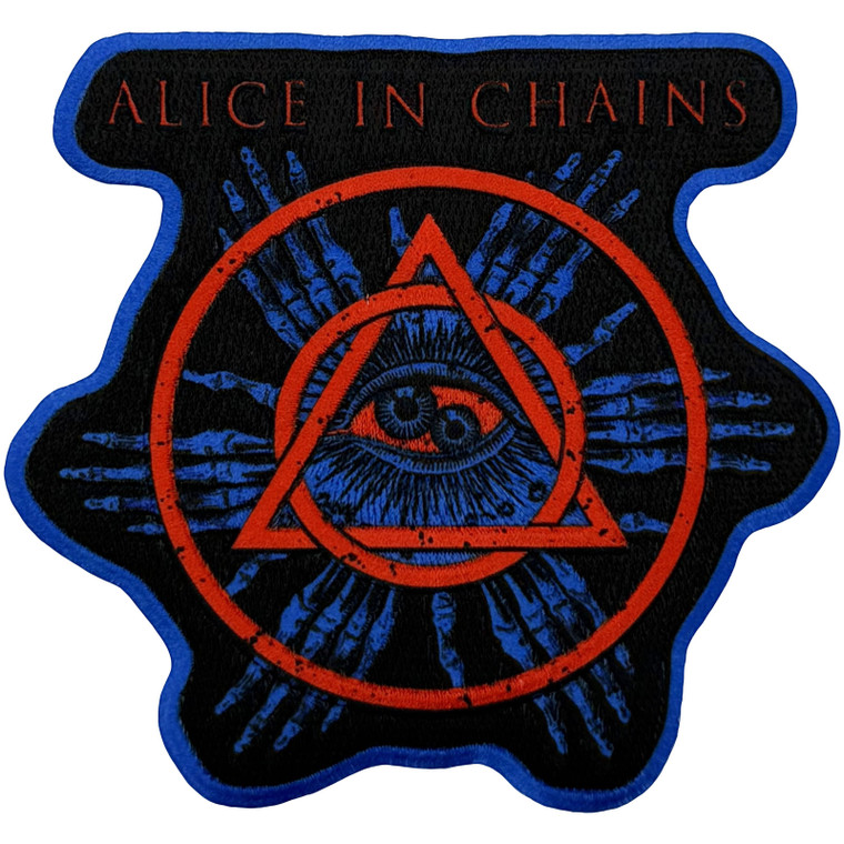 Alice In Chains Woven Patch: Circle Triangle