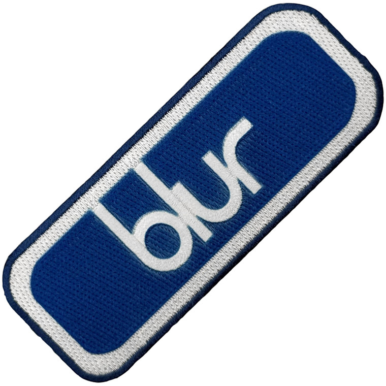 Blur Woven Patch: Blue Logo