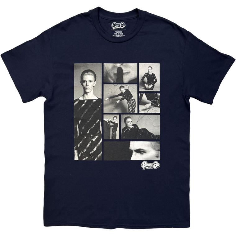 Bowie Starman Montage Unisex NAVY T-Shirt