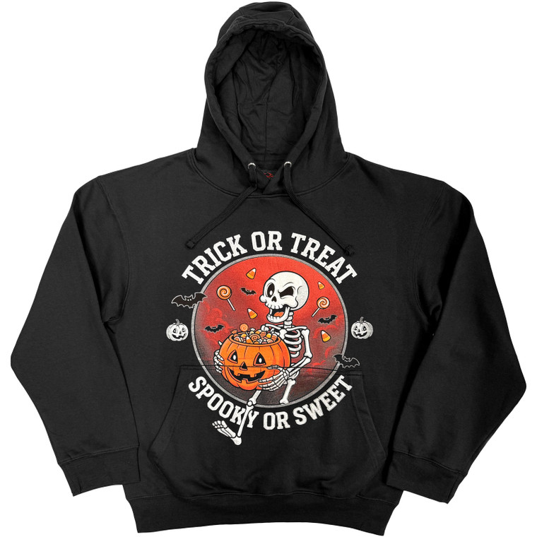 Spiral Unisex Pullover Hoodie: Spooky Or Sweet (Black)