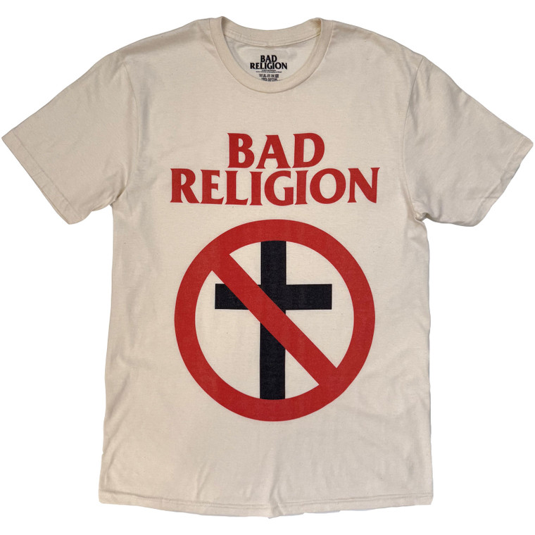 Bad Religion Unisex T-Shirt: Classic Buster Cross (Natural)