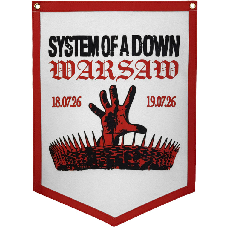 System Of A Down Unisex Pennant: Warsaw Event Tour '26 (Multicolour) (Ex-Tour)