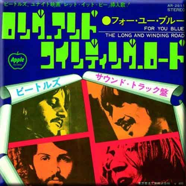 The Beatles Fridge Magnet: For you Blue/The Long Winding Road (Japan Release)