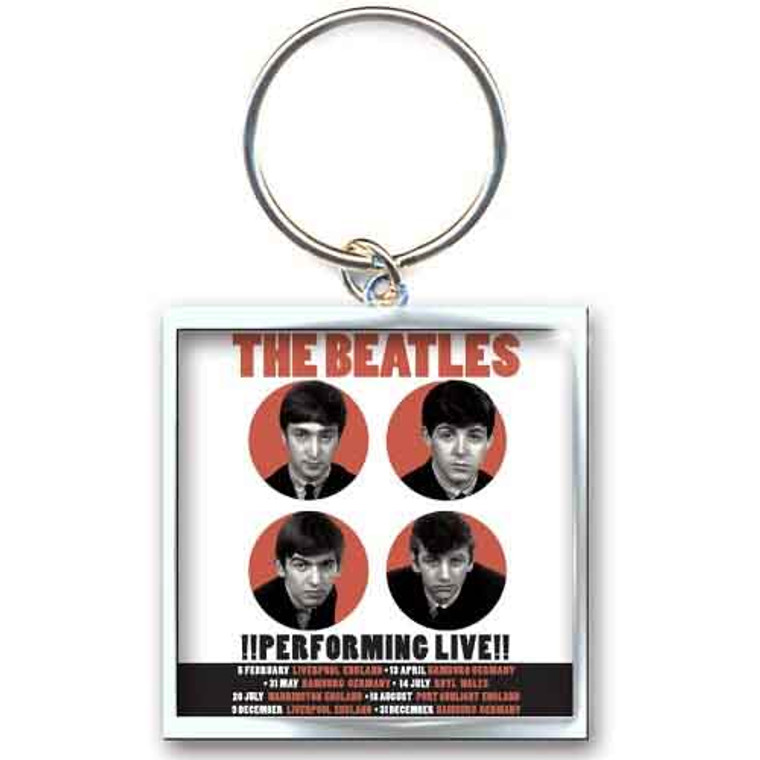 The Beatles Keychain: 1962 Performing Live (Photo Print)