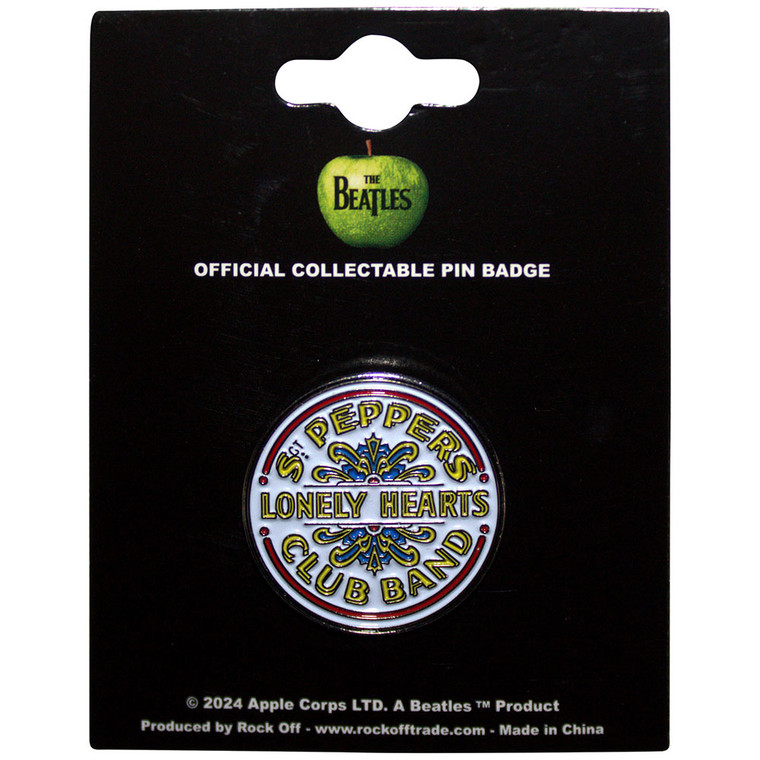 The Beatles Pin Badge: Sgt Pepper Drum