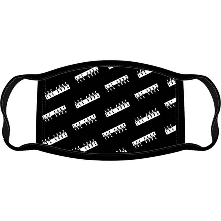 Ice Cube Face Mask: Cube Repeat (Black)