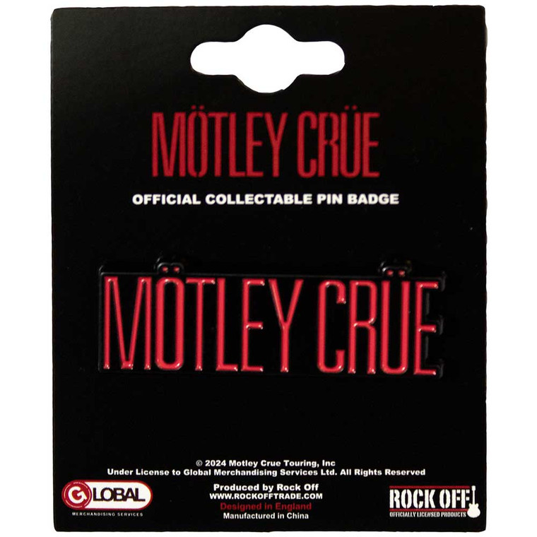 Motley Crue Pin Badge: Logo