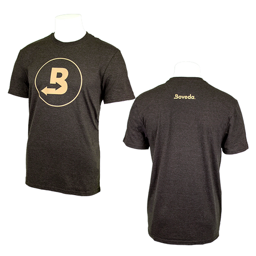 Circle B Heathered T-Shirt-BOV0043C-BRWN