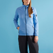 Women's Knit Fleece Jacket - 1493W-BLU18-MODEL-1.jpg