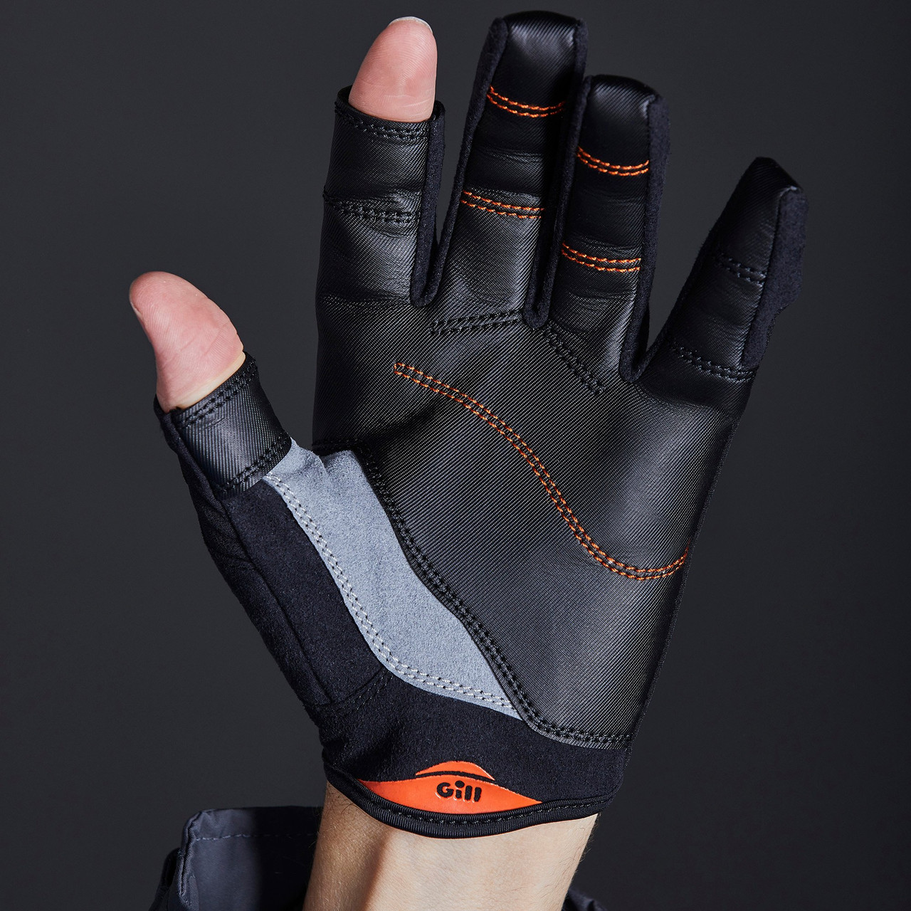 2024 Gill Pro Long Finger Sailing Gloves 7453 - Black - Sailing