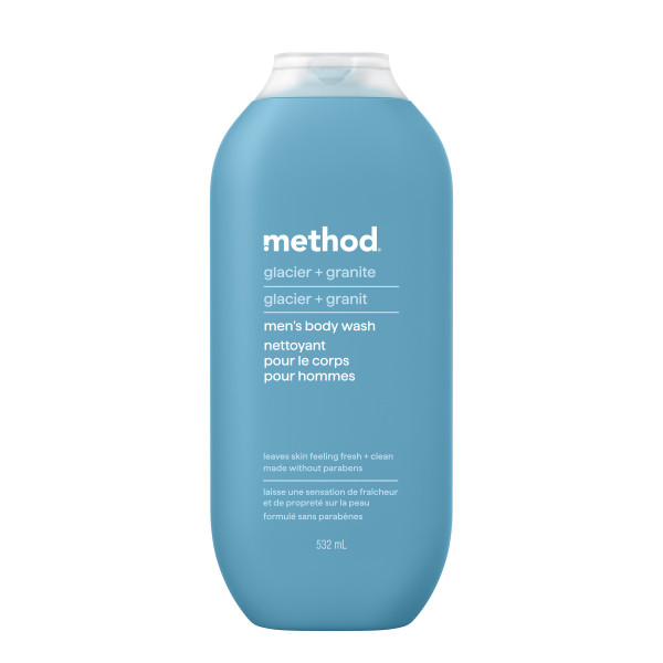 body wash glacier + granite, 18 fl oz