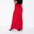 Red Classic Pencil Skirt