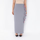 Grey Ruffle Side Skirt