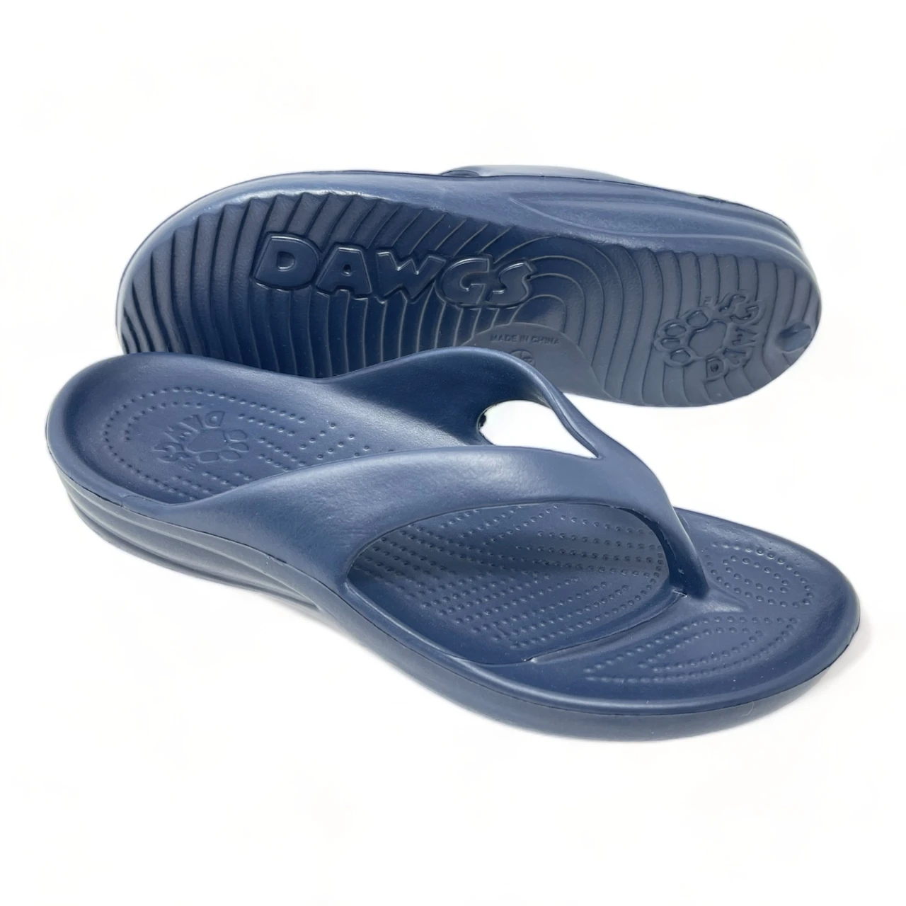 Dawgs Women's Flip Flops - Navy