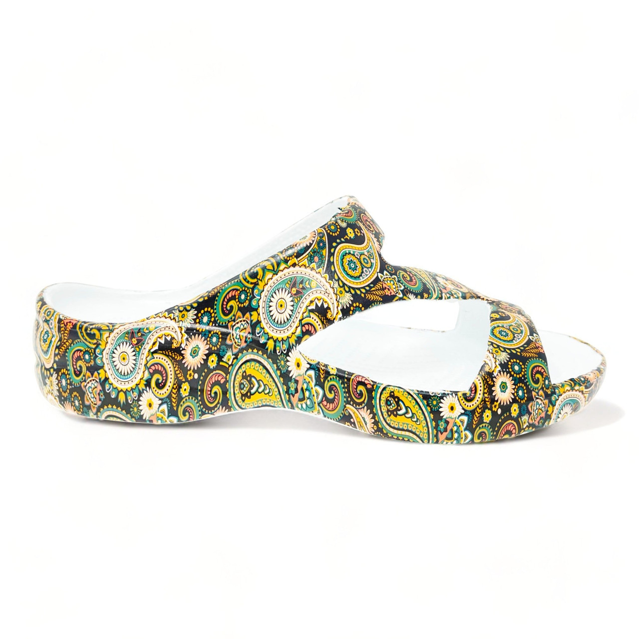 Women's PAW Print Z Sandals - Paisley Gold - DAWGS