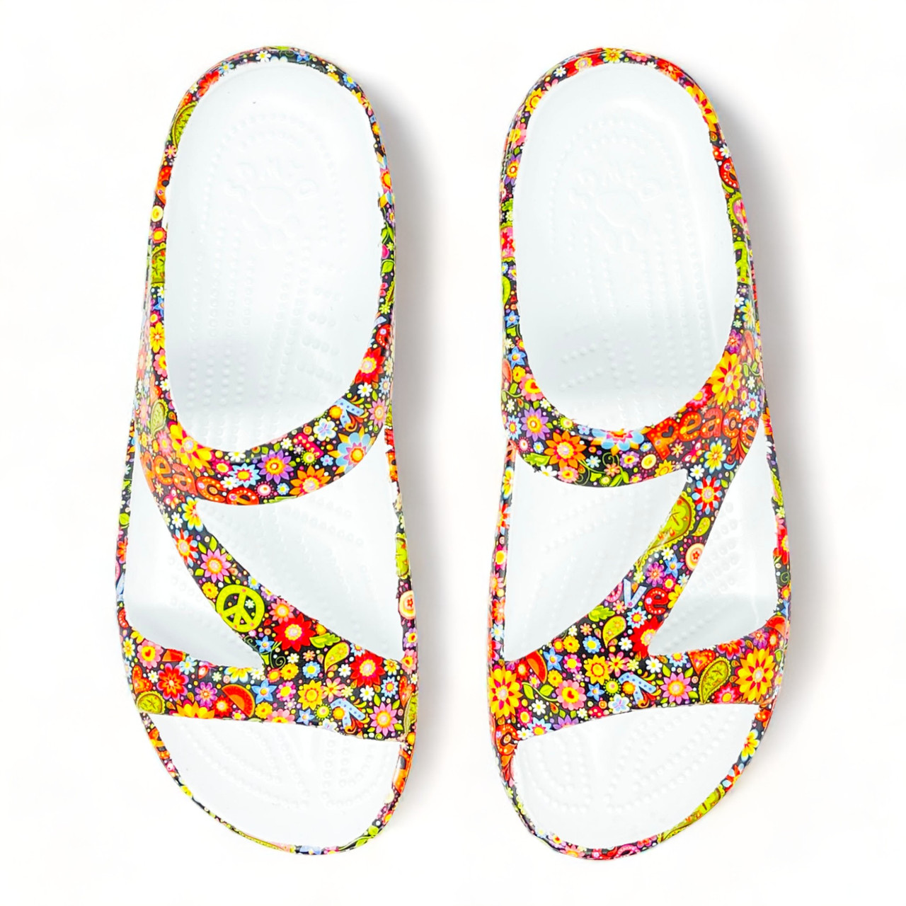 Women's PAW Print Z Sandals - Peace Out - DAWGS