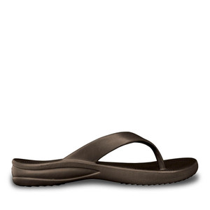 Women's Flip Flops - Dark Brown Women's Flip Flops - Dark Brown