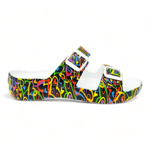 Women's PAW Print Adjustable 2-Strap Sandals - Luv Generation Women's PAW Print Adjustable 2-Strap Sandals - Luv Generation