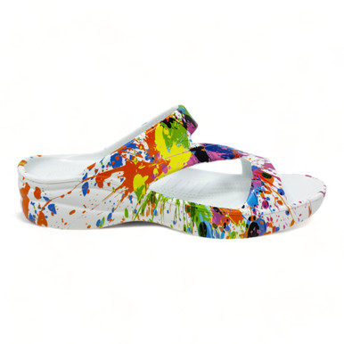 Women's PAW Print Z Sandals - Artist Palette - DAWGS