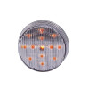 Round Amber LED Clearance Marker Light | 2.5 in. Clear Lens