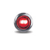 3/4 in. Round LED Clearance Marker Light | Red, Mini-Button, 2-Wire