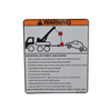 Decal - Towed Load Hazard | Jerr-Dan PN 1001136091