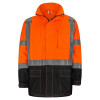 Premium Rain Jacket w/Black Bottom, Orange | GSS