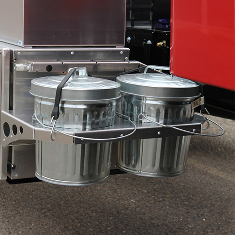 Trash Can 6 Gallon Galvanized with Lid | In The Ditch Prod