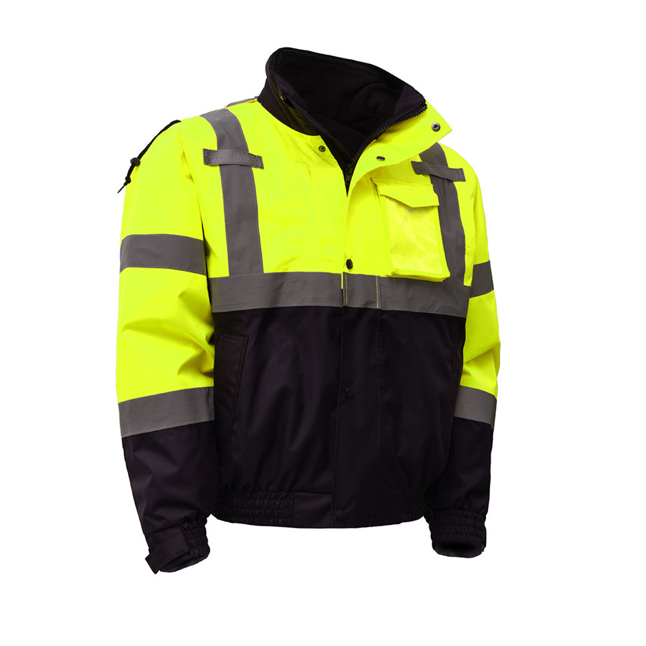 GSS Safety Lime, 3-IN-1, Class Jacket w/Ripstop Bottom