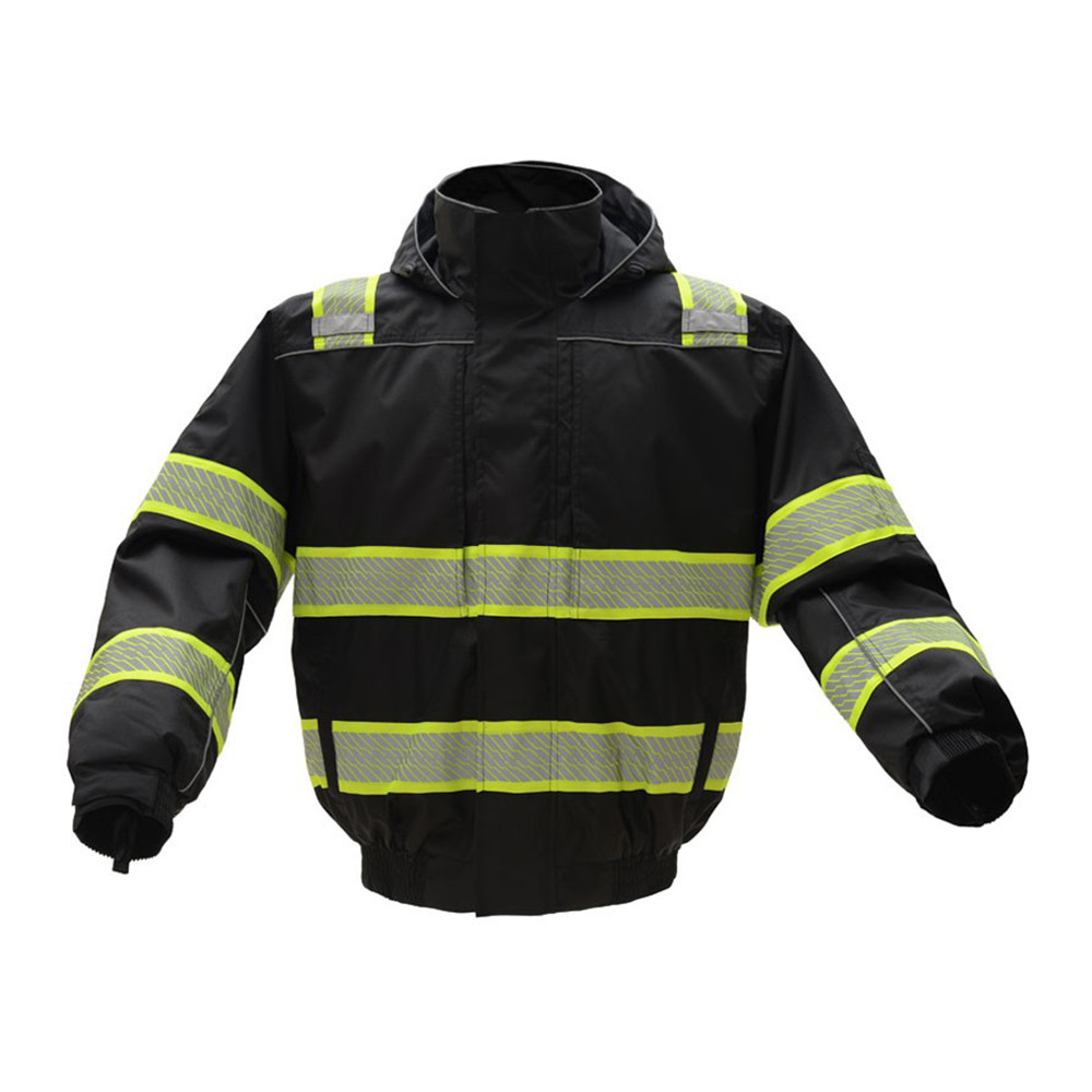 black waterproof bomber jacket