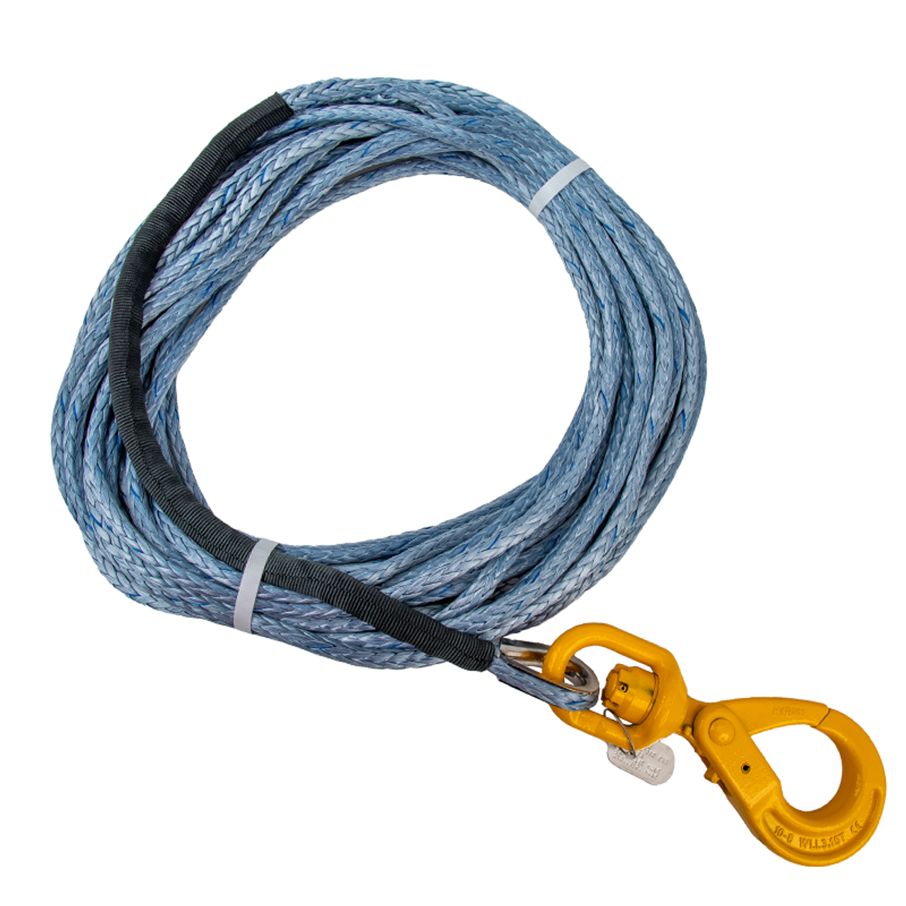 Synthetic Rope Winch Cable w/Self Locking Hook