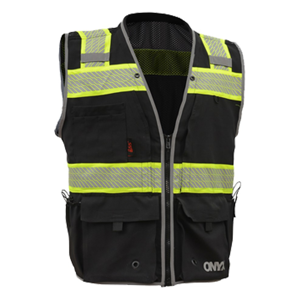 GSS ONYX Class 2 Ripstop Safety Vest, Black