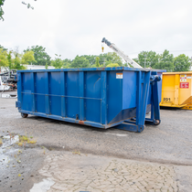 Used Roll-Off Dumpster, Blue, 14 YD | IRN