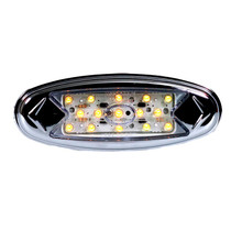 Maxxima 2 1/2in Round Clearance Marker - Amber Clear
