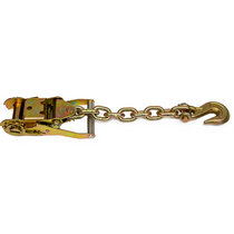 Wide Handle Ratchet with Chain and G70 Clevis Grab Hook WLL 4,000 lbs 38-100-RG,B/A,B/A Products