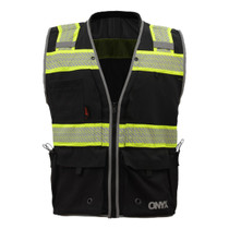 GSS ONYX Class 2 Ripstop Safety Vest, Black