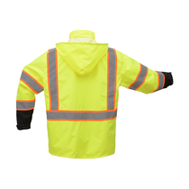 GSS Premium Class 3 Raincoat W/2-Tone Reflective Strip