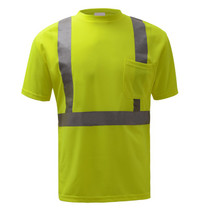 Class 2 Moisture Control T-Shirt Lime
GSS | OEM Part Number: 5001
Birdseye Breathable and Moisture Wicking Polyester Mesh to Keep Cool
2" Silver Heat Transfer Reflective Tape
1 Left Front Pocket
Certification: ANSI/ISEA 107-2015
