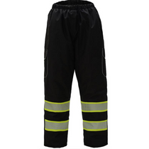 Insulated Winter Pants, Hi-Vis ONYX Black Ripstop | GSS