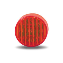 Red Ribbed Marker Light | 2 in., 9 LED