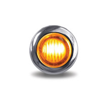 3/4 in. Mini-Button Round Clearance Marker LED | Amber, 2-Wire