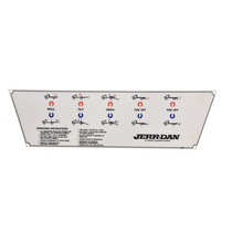 Decal Control Panel 5 Bank IRL L | Jerr-Dan PN 7330000648