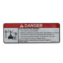 Decal - Electrocution Hazard | Jerr-Dan PN 1001136103 