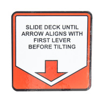 Arrow Rollback Tilt Decal | Jerr-Dan PN 1001154689