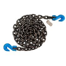 Grade 70 Towing Chain 10 in x 5/16 in  w/15 in J Hook, Grab, R, T, & Mini  J Hooks