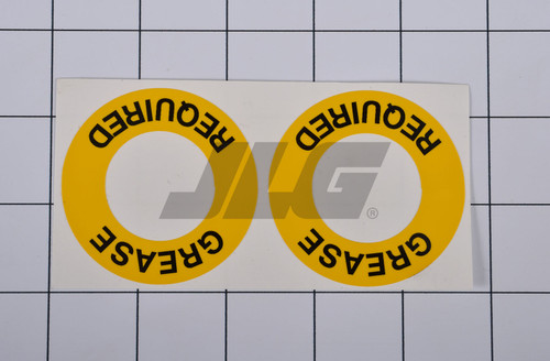 Grease Required Decal | Jerr-Dan PN 7330000609